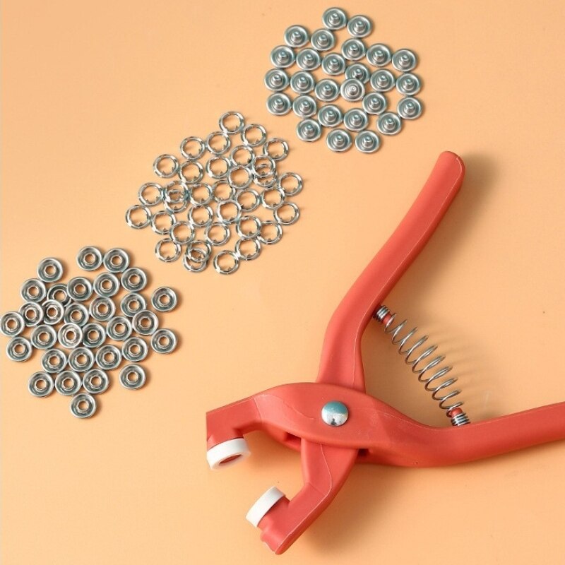 Snap Fastener Setter - 50 bộ 9.5mm năm hàm Khóa