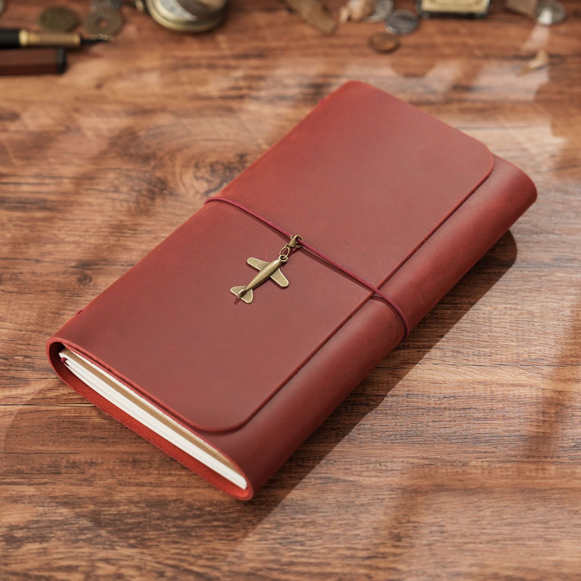 Leather Work Notepad - New Arrival Triple Fold TN Traveler's