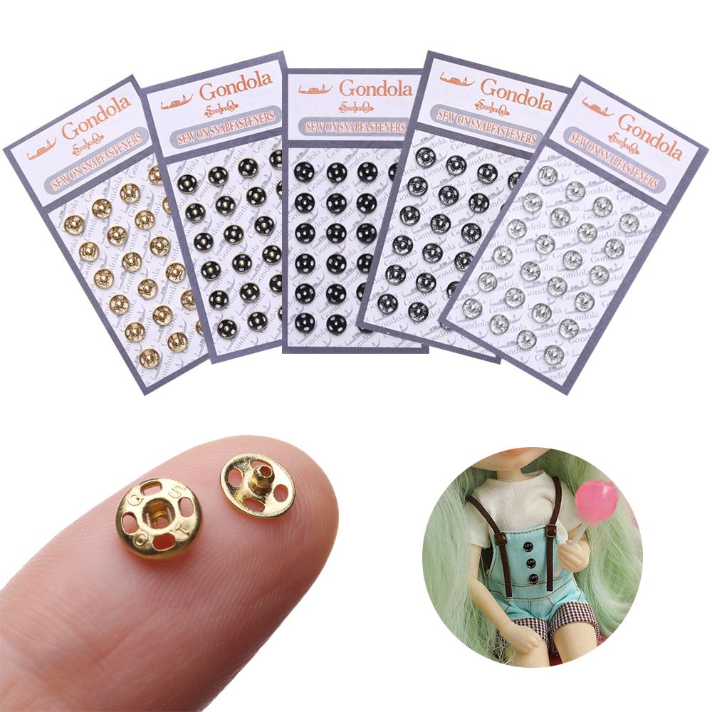 Snap Fastener Setter - 10/24pcs 5mm Invisible Snap Craft Metal