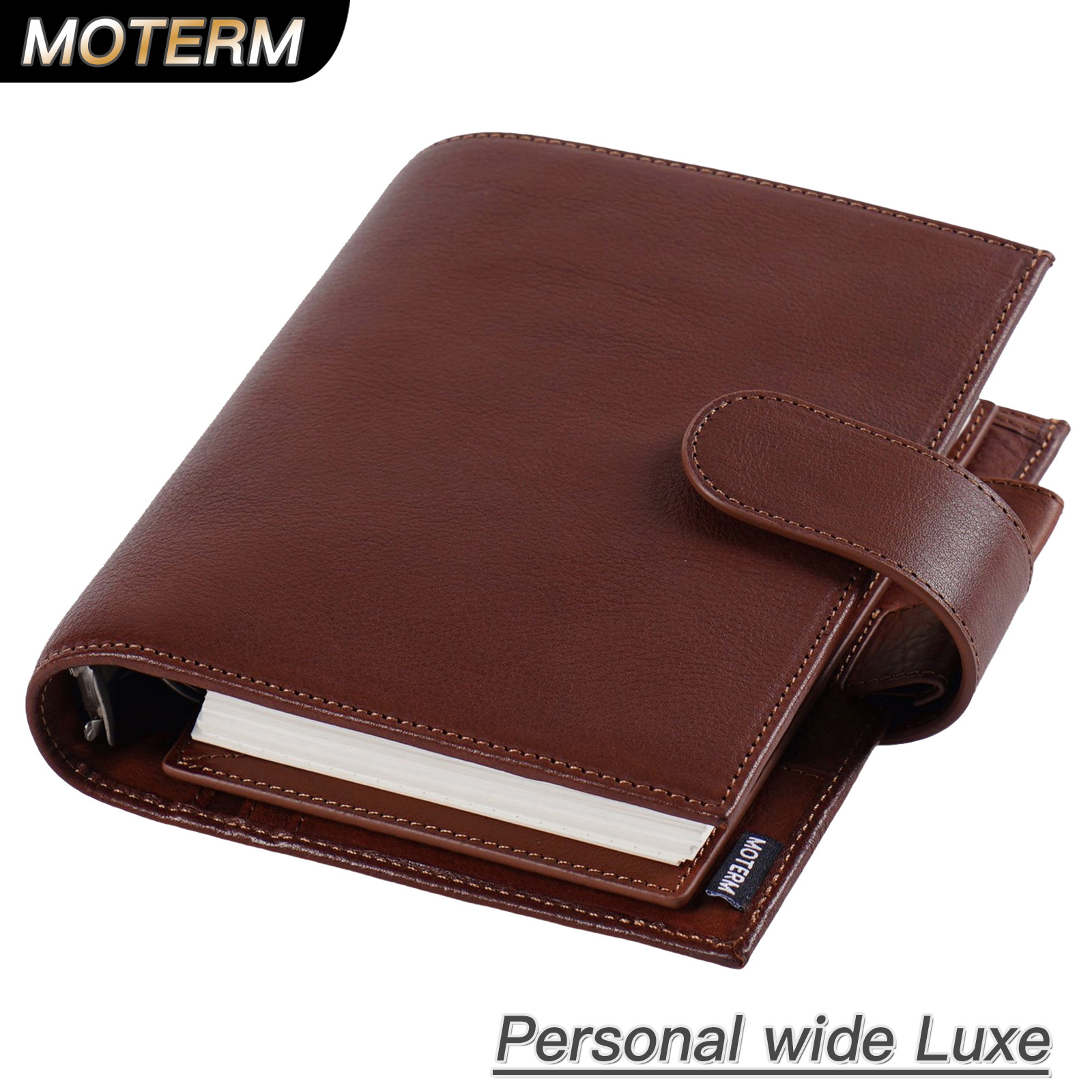 Leather Work Notepad - Moterm Full Hạt Rau Căng Da