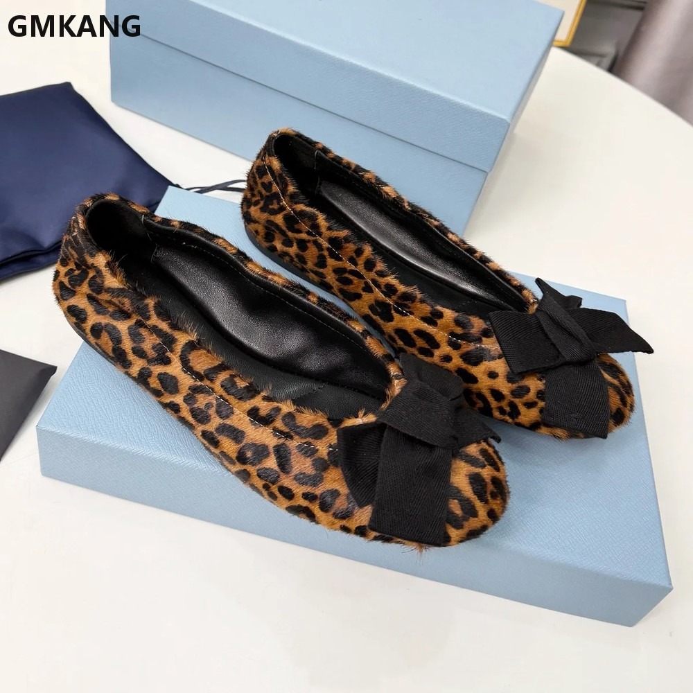 Women's Ballet Flats Bow Pleat - đánh giá và giá Leather Work Dress
