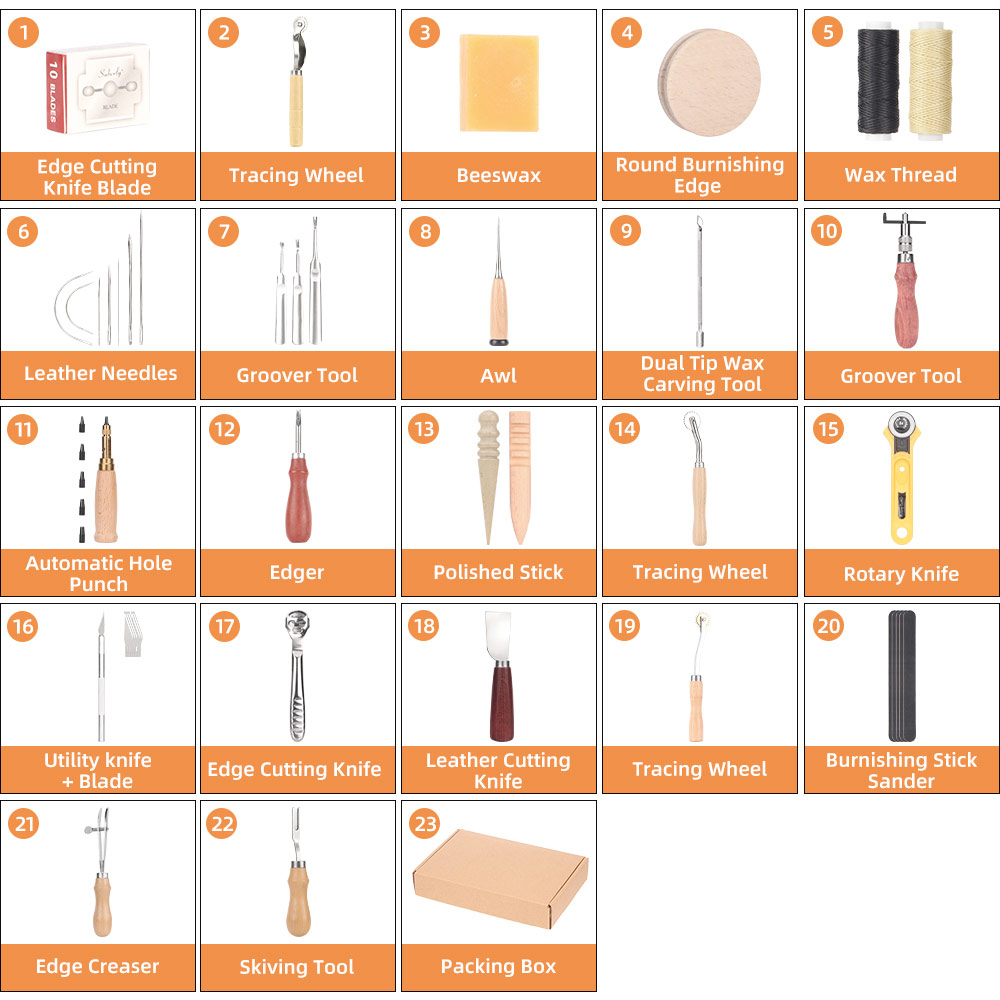 Leather Sewing Tools Kit Stitc - đánh giá và giá Groover Stitching Tool