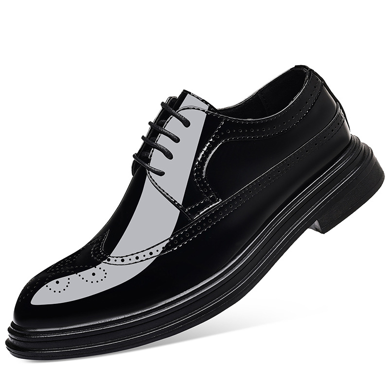 Men's Patent Leather Brogue Dr - đánh giá và giá Leather Work Dress