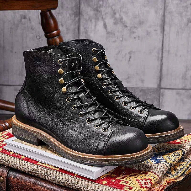 Handmade British Big Size Men  - đánh giá và giá Leather Work Dress