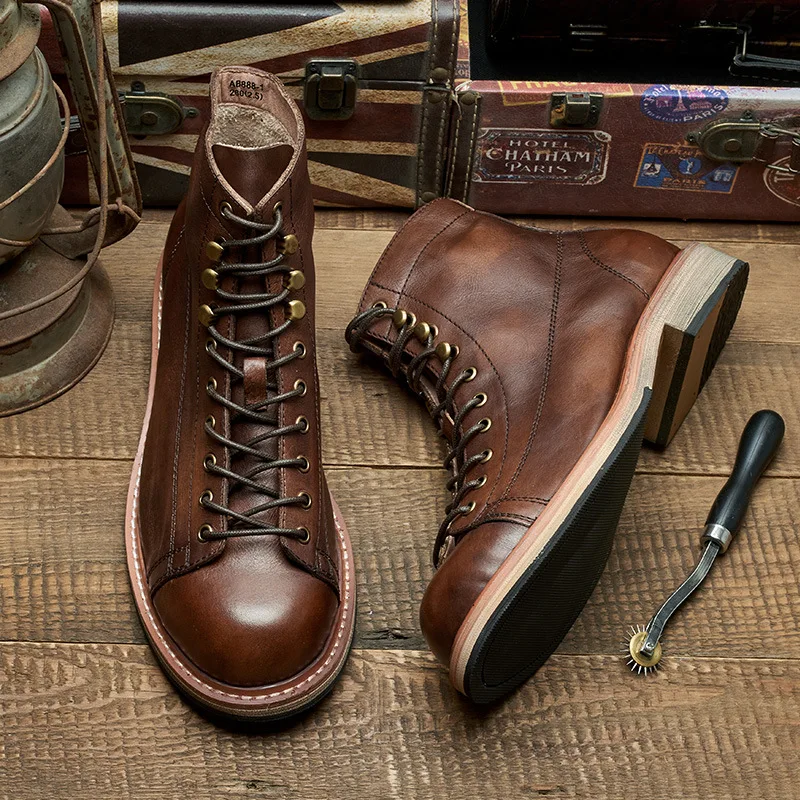Handmade British Big Size Men  - đánh giá và giá Leather Work Dress