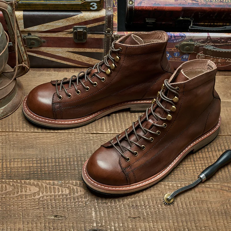 Handmade British Big Size Men  - đánh giá và giá Leather Work Dress