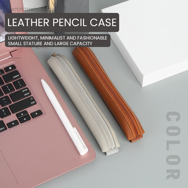 Pu Leather Pen Holder Zippered - đánh giá và giá Leather Work Notepad