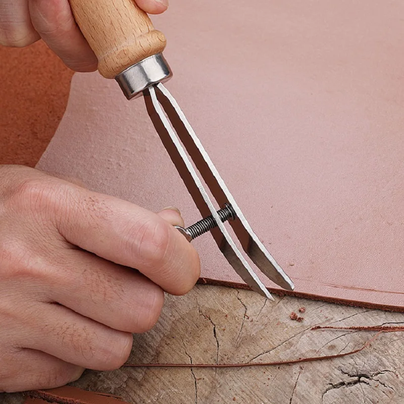 DIY Adjustable Leather Edge Cr - đánh giá và giá Groover Stitching Tool