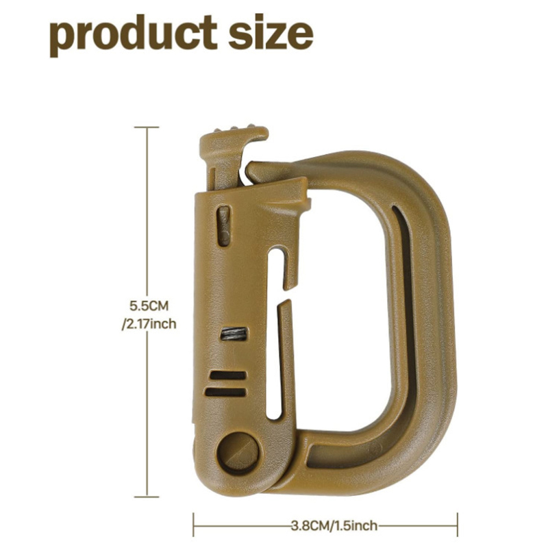 5PCS Grimloc Molle Carabiner D - đánh giá và giá Snap Fastener Setter