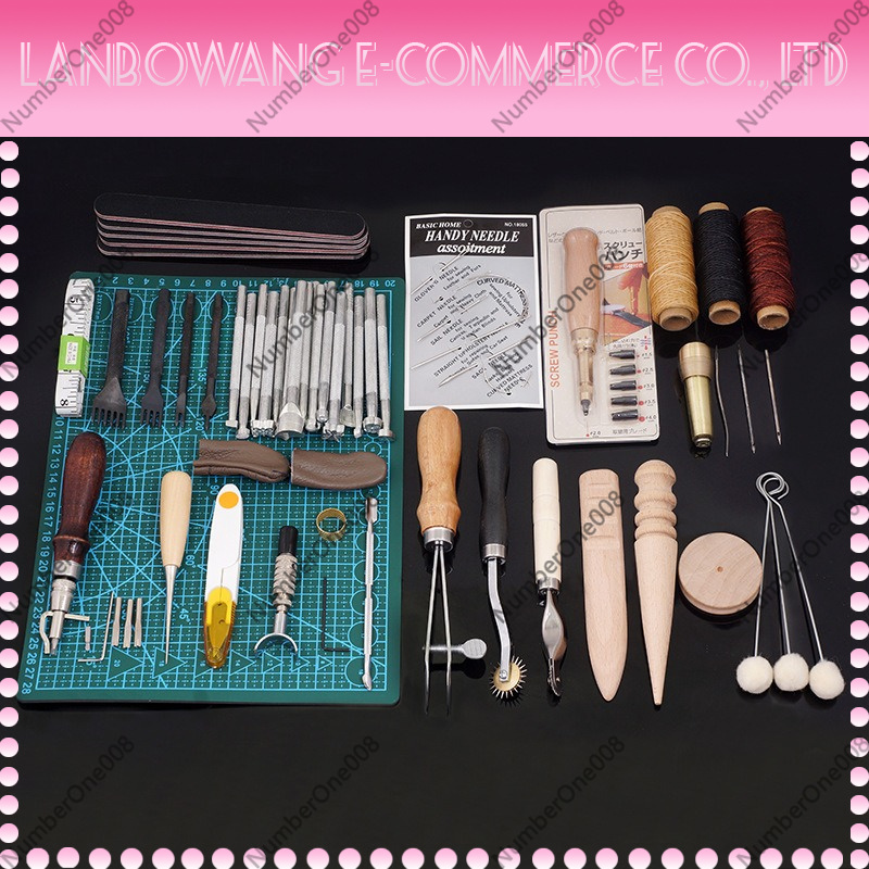 Leather Tool Set 50-Piece, Han - đánh giá và giá Groover Stitching Tool