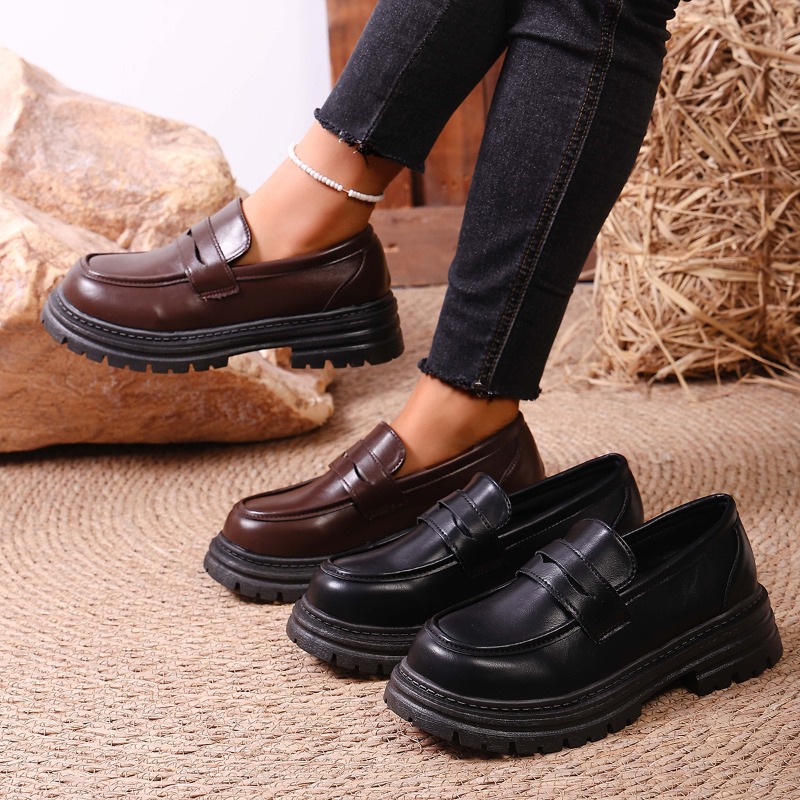 Women's Brown Leather Loafers  - đánh giá và giá Leather Work Dress