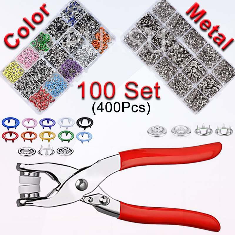100 Sets Snap Pliers Automatic - đánh giá và giá Snap Fastener Setter