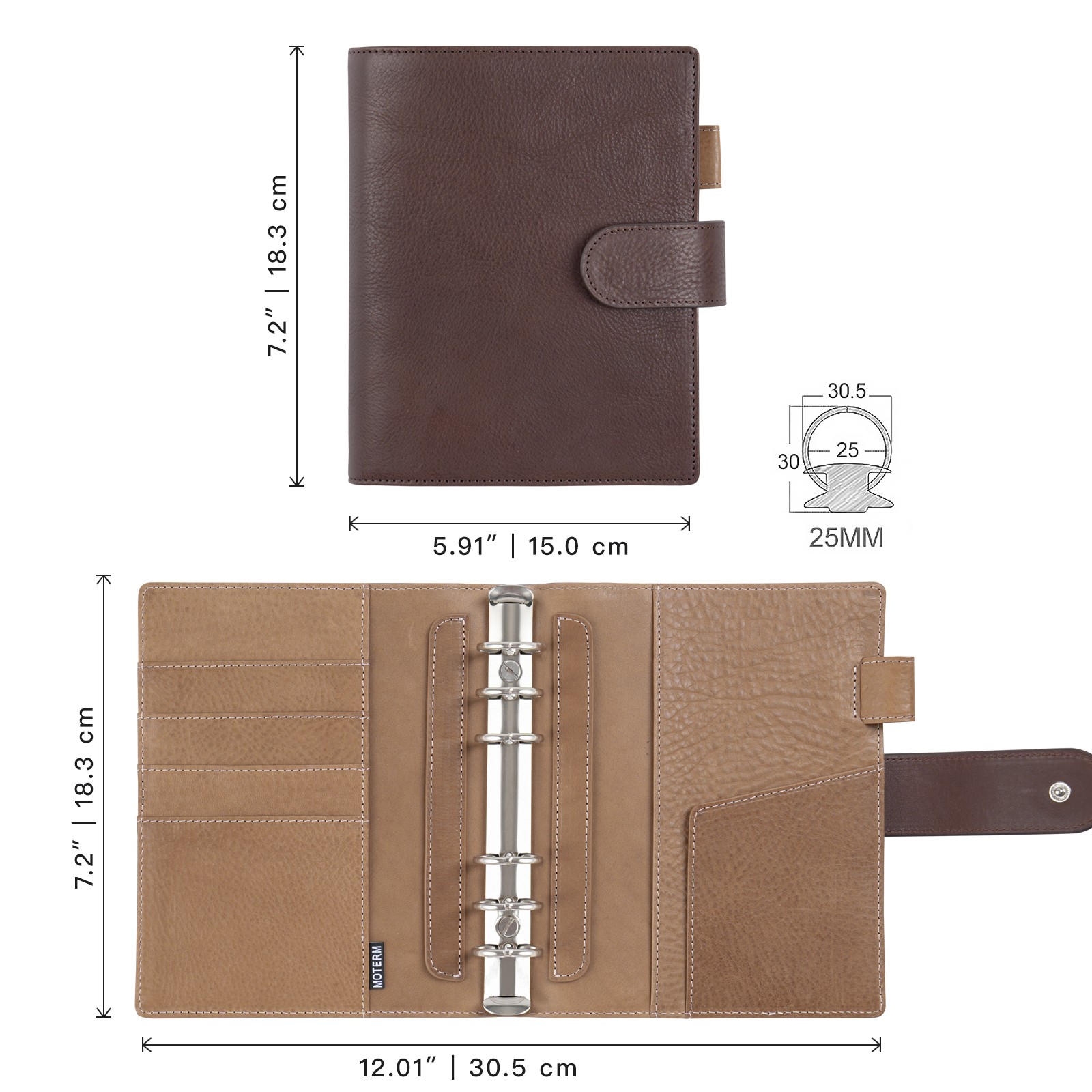 Moterm Franklin Covey Compact  - đánh giá và giá Leather Work Notepad