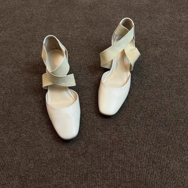 Women's Cross Strap Block Heel - đánh giá và giá Leatherwork In French