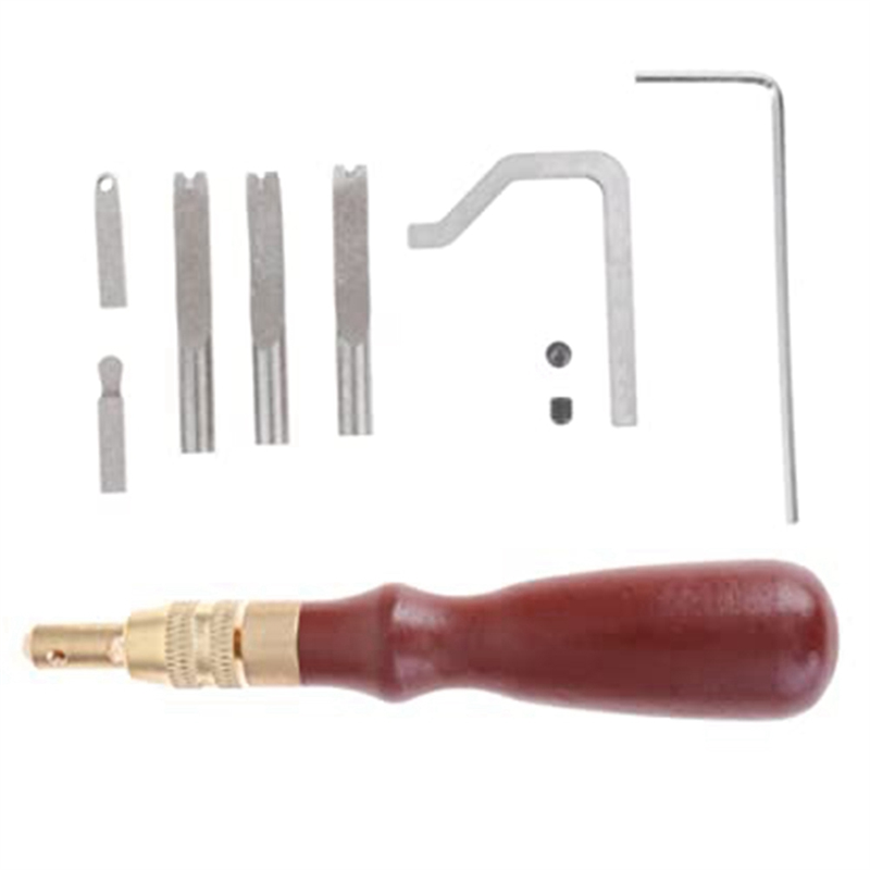 7Pcs Leather Beveler Stitching - đánh giá và giá Groover Stitching Tool