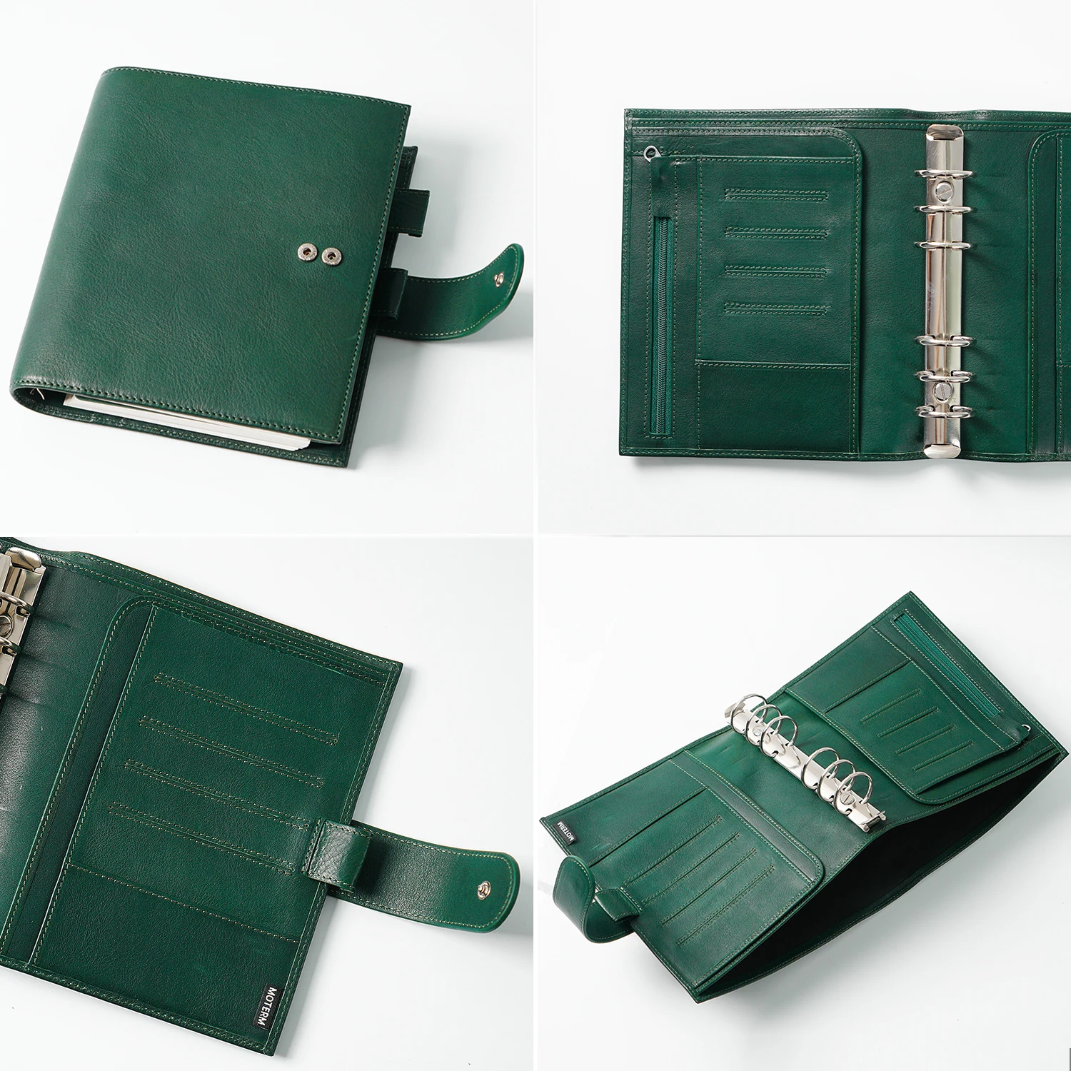 Moterm Full Hạt Rau Căng Da Cá - đánh giá và giá Leather Work Notepad
