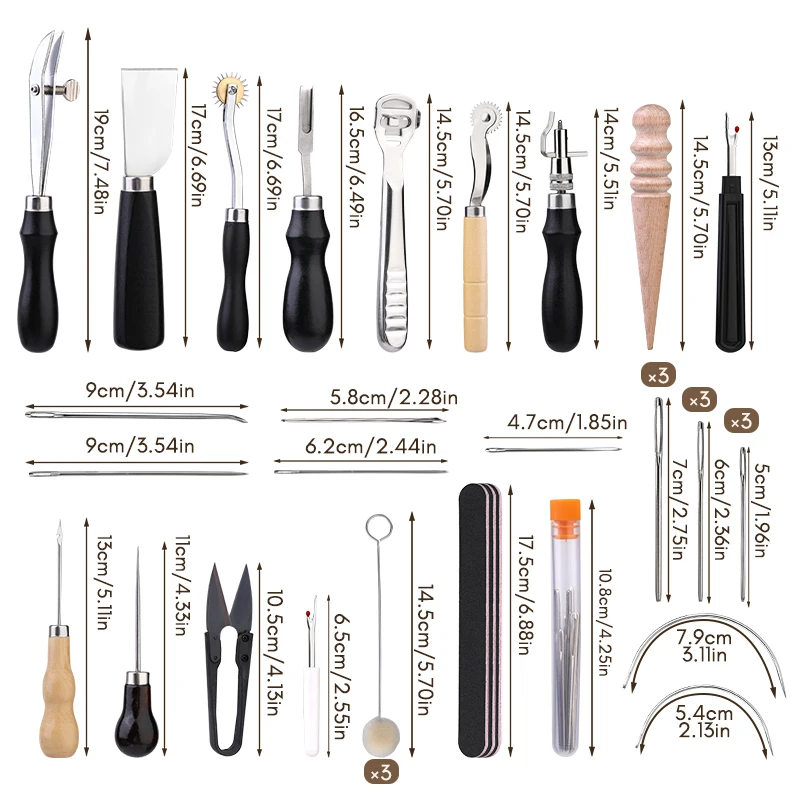 KRABALL Professional Leather C - đánh giá và giá Groover Stitching Tool